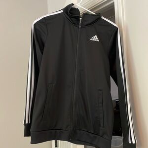 Youth Large Adidas warm up Jacket. Black. Like new.